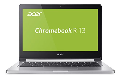 Acer Chromebook R 13 (CB5-312T-K0YK) 33,8 cm (13,3 Zoll Full HD IPS 360°) Convertible Notebook (MediaTek Quad-Core MT8173C, 4GB RAM, 32GB eMMC, Google Chrome OS, Multi-Touch) silber