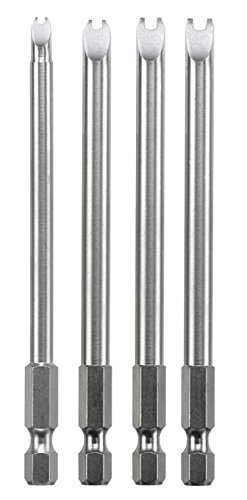 kwb Spanner Bit-Set - 4-tlg. 4, 6, 8, 10, je 100 mm, extra lang 1/4 Zoll nach ISO 1173 E 6.3