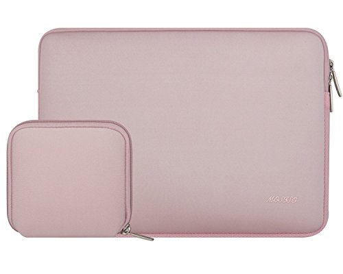 MOSISO Wasserresistente Lycra Hülle Sleeve Tasche für 13-13,3 Zoll MacBook Pro, MacBook Air, Notebook Computer Laptophülle Schutzhülle Laptoptasche Notebooktasche mit Kleinen Fall, Baby Rosa