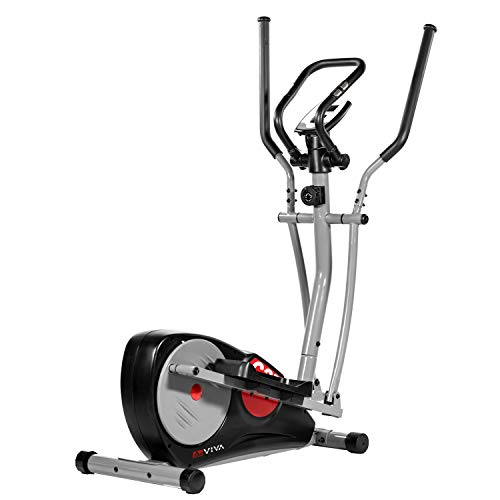AsVIVA Crosstrainer Cardio C27 | Cardio-Trainer mit 12kg Schwungmasse, leiser Riemenantrieb, 8 manuelle Widerstands-Stufen, inkl. Computer mit Handpulsmessung