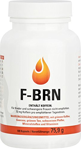 Vihado F-BRN - Grüne Kaffebohnen, Grüner Tee, Guarana, 100 Kapseln, 1er Pack (1 x 75,9 g)