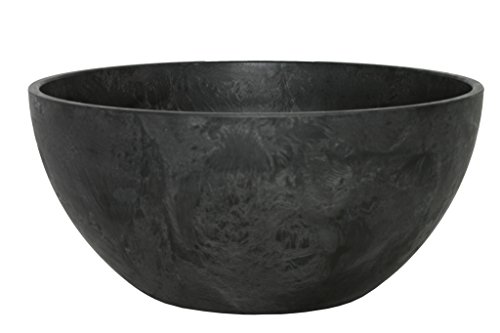 Ivyline Artstone 120090 Schale Fiona, 31 x 15 cm, schwarz