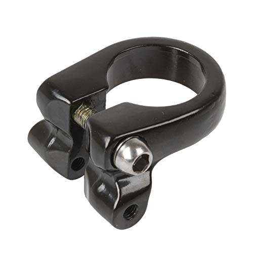 M-WAVE Unisex - Erwachsene RACKY Sattelklemme mit Gepäckträgerbefestigung, schwarz, Ø 34,9 mm