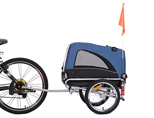 Leonpets *2018 Sommerangebote Haustier transportwagen Fahrradanhänger (Blau) 10308S