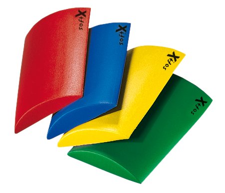 softX Lordosenkissen blau, mit Coating, Größe ca. 40 x 22 x 4,5 cm