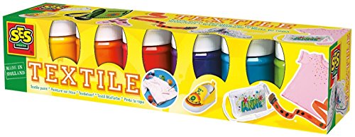 SES creative 00331 - Textilfarben Trendy 6 Farben je 45 ml