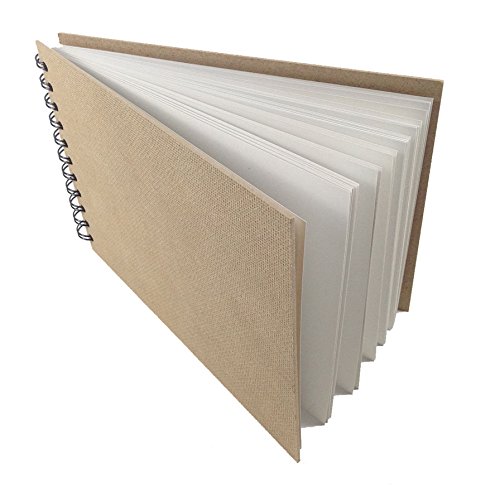 Artway Enviro - Skizzenbuch mit Spiralbindung - 100 % Recycling-Zeichenpapier - Hardcover - 35 Blatt mit 170 g/m² - A4 Querformat