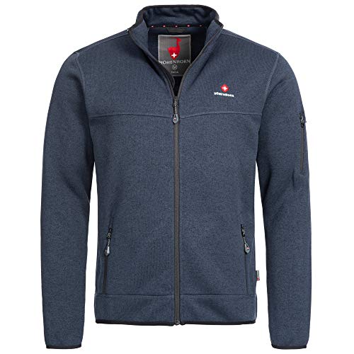 Höhenhorn Tacul Herren Jacke Fleece Strickjacke Strickfleece Outdoor Sweatshirt Strickfleece Strickfleecejacke
