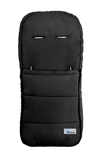 AltaBebe AL2200-02 - Sommerfußsack für alle gängigen Sportwagen, Buggys und Jogger. Farbe schwarz