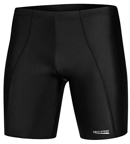 AQUA-SPEED Lange Badehose | Herren | Schwimmhose | Fest sitzend | Jammer | UV-Schutz | Chlorresistent | Formbeständig | Wirkungsvoll gegen Muskelermüdung