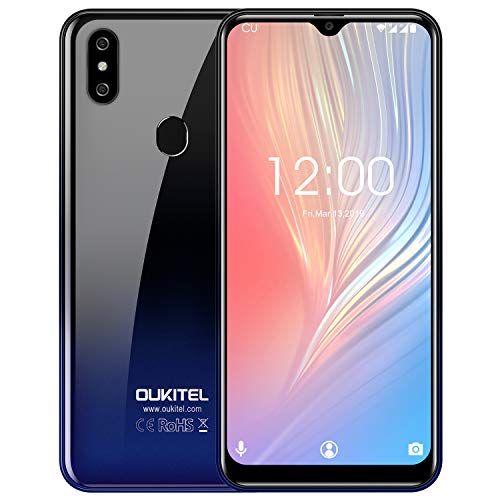 OUKITEL C15 PRO + 4G LTE Handy ohne Vertrag,6,1 Zoll Wassertropfen Bildschirm,Android 9.0, 3GB 32GB MT6761 3200mAh 5G WiFi Smartphone-Gradient