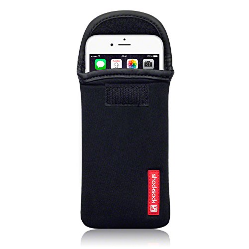Shocksock, Kompatibel mit iPhone 6S / iPhone 6 Neopren Tasche Hülle - Schwarz EINWEG