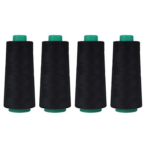 Amann Trojalock Overlockgarn 4x 2500 m (schwarz)