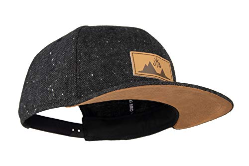 Jumping Bird Snapback Cap für Damen und Herren - Baseball Mütze verstellbar stylisch und hochwertig als Accessoire für jedes Outfit, Dunkelgrau, Einheitsgröße