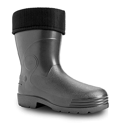 demar. leichte Eva Gummistiefel Thermostiefel gefüttert Farmer (43, schwarz)