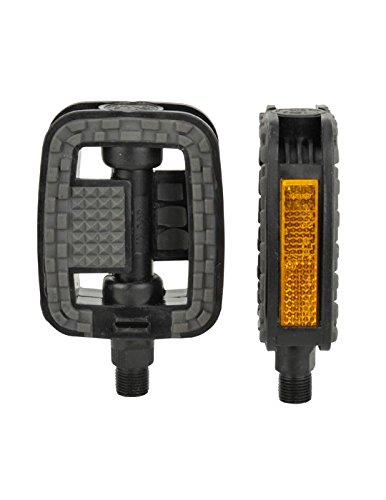 Fischer Erwachsene Tour Kunststoff Antirutsch Pedale, Schwarz, One Size