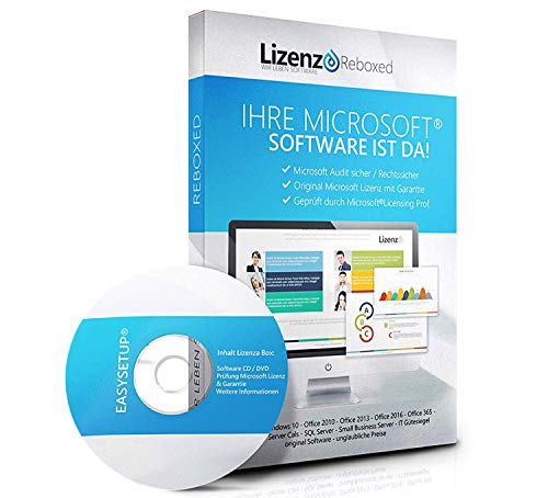 Original Microsoft Windows 10 Professional 64bit - aktuellste Version mit allen Updates. DVD Box Lizenza PRO, Lizenzunterlagen, Zertifikat & Lizenzschlüssel