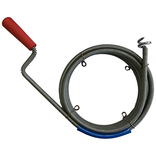 Rohrreinigungsspirale Ø9mm, Rohrreinigungswelle mit Bohrkopf, Abfluss-Spirale zur Rohrreinigung in Küche & Bad, Markenware 'Made in Germany' von ROKA Store
