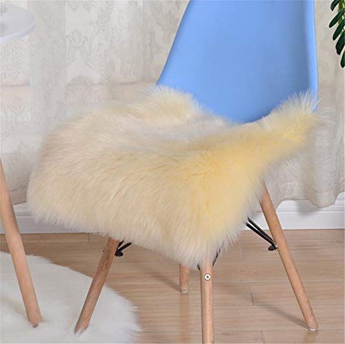 Hava Kolari Lammfell Faux Schaffell Sitzkissen Flauschige Langes Haar Sitzauflage Stuhlauflage