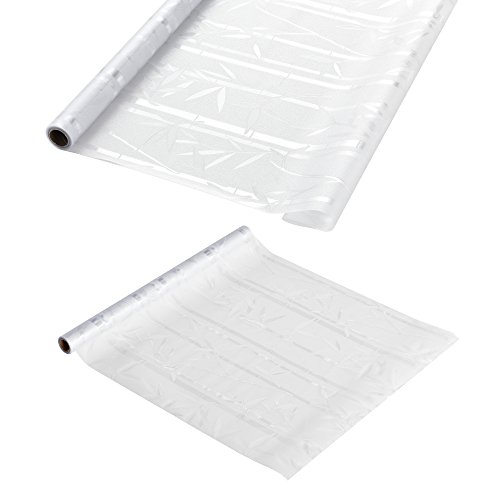 [casa.pro] Sichtschutzfolie für Fenster - Statisch haftend 1m x 2m - Als Sichtschutz fürs Bad Milchglas-Folie für die Tür oder als Fenster-Folie blickdicht & selbstklebend