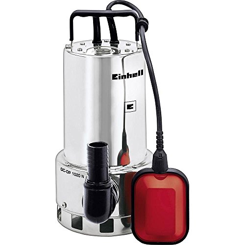 Einhell Schmutzwasserpumpe GC-DP 1020 N (1000 W, max. 18000 l/h, max. Förderhöhe 9 m, Fremdkörper bis 20 mm, Edelstahl)