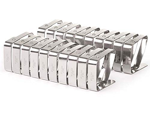 Mlying Tischtuchklammern Set, 32 Stück, Edelstahl