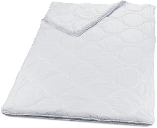 4-Jahreszeiten Bettdecke 135x200 cm mit Druckknöpfen für Sommer und Winter mit innovativer Hohlfaser-Füllung. Atmungsaktiv, Öko-Tex 100 zertifiziert und Allergiker geeignet. Plümo - PHD Primera