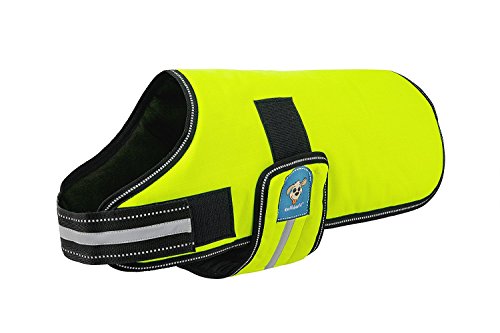 Knuffelwuff 13930-009 Hundemantel Funktionstextil reflektierend, neon gelb
