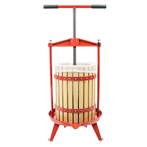 Wiltec Spindelpresse Holz 18 Liter Obstpresse Beerenpresse Saftpresse