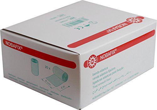 20 x NOBAFIX Elastische Fixierbinde, Größen:4 m x 6 cm