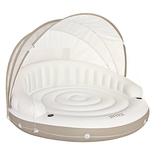Intex 58292EU - Aufblasbare Lounge, Liegeinsel Canopy Island, 78 x 59 Zoll