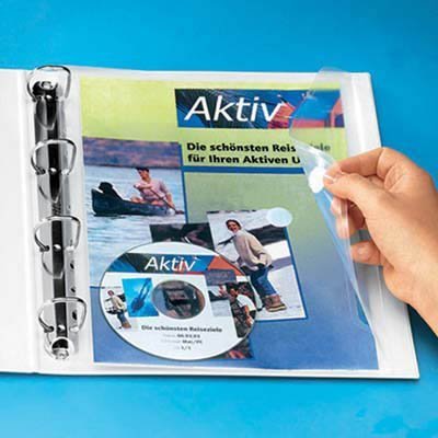 10 x Foldersys Dokumententaschen (multiperforado, tamao A4, PP, vertikal, 10 Stück, transparent