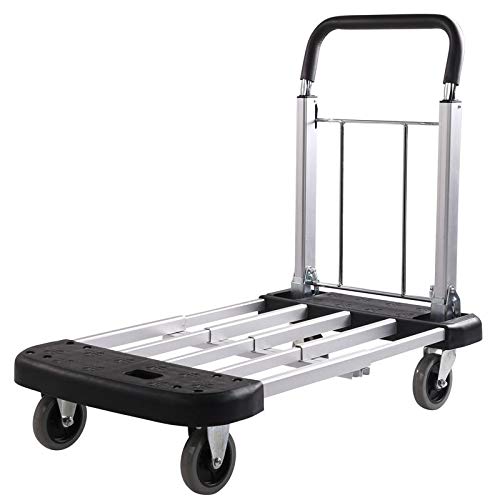 Alu-Transportwagen mit ausziehbarer Ladefläche 150 kg