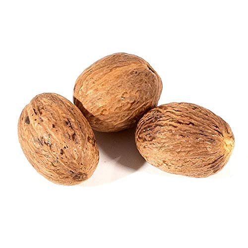 Muskatnuss, ganz 3 Stück 17g, ohne Zusatzstoffe, ohne Geschmacksverstärker - Bremer Gewürzhandel