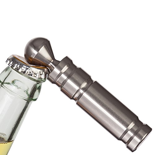 LITIM|home Design X Flaschenöffner Edelstahl | Kapselheber aus rostfreien Edelstahl | 9,5 x 2 x 2 cm 190g | Made in Germany (matt)