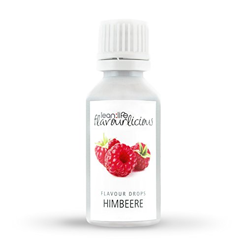 lean:life | flavourlicious | Flavdrops Aroma Tropfen | Flavor Drops für Quark, Jogurt, Porridge uvm. | Aromatropfen Made in Germany | 30ml (Himbeere)