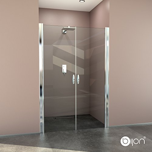 glasshop24 Hochwertige Design Duschabtrennung/Nischendusche mit Lotuseffekt | 120 x 195 cm