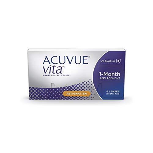 ACUVUE Kontaktlinsen Vita for Astigmatism Monatslinsen weich, 6 Stück / BC 8.6 mm / DIA 14.5 / CYL -1.75 / Achse 70 / 0.25 Dioptrien