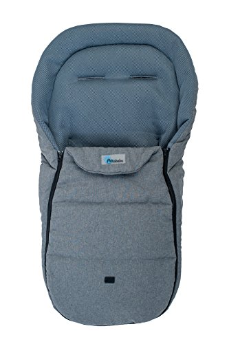 Altabebe AL2450LM - 30 Sommerfußsack für Kinderwagen 3D Abstandsgewebe, 12-36 Monate, dunkelgrau