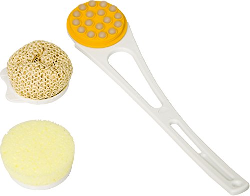 Körperpflege-Set 3-teilig weiß/gelb