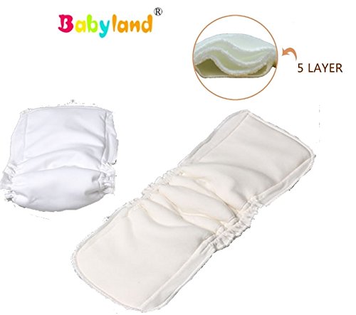 BABYFRIEND ** 5er SparPack AuslaufSchutz DRY Effekt ** BAMBOO NachtEinlage ** 5 lagig / SuperSoft ** Windeleinlagen / Saugeinlagen / Booster mit optimaler Saugleistung -- für Stoffwindeln