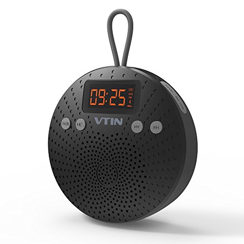 VicTsing Bluetooth Lautsprecher, Mini Bluetooth 4.0 Speaker mit FM Radio 5W Tragbarer Wasserdichte Wireless Lautsprecher mit Wecker Funktion Freisprecheinrichtung für Outdoor, Dusche für iPhone iPad Freisprech usw