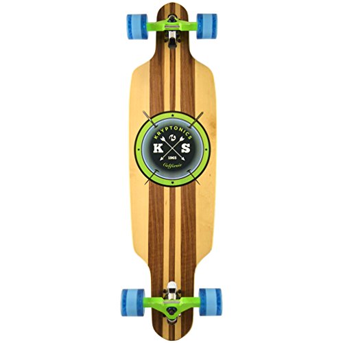 Kryptonics Erwachsene SK15161949 Longboard 38' Drop-Through, Skateboarding/Skaten, Sport & Freizeit-Cast Off, Mehrfarbig, M