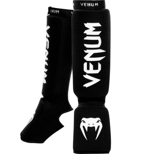 Venum Erwachsene Schienbeinschützer Kontact, Black, One Size, EU-0480