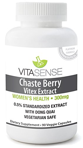 Vitasense Mönchsbeere - Mönchspfeffer Extrakt mit Dong Quai 300mg - Gesundheit für Frauen PLUS - 90 veg. Kapseln