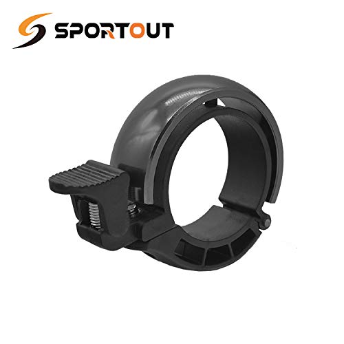 Sportout Aluminiumlegierung Innovative Fahrradklingel Fahrrad Ring mit Lauten Klaren Klaren Kla, für Lenker von 22,2 bis 31,8 mm(Blue) (Blue, 22.2-31.8MM) (Blue(22.2-31.8mm) (Black, 22.2mm — 31.8mm)