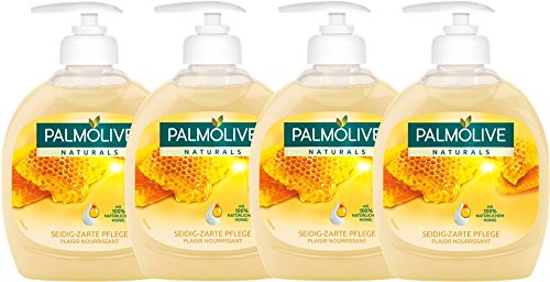 Palmolive Flüssigseife Milch und Honig, 4er Pack (4 x 300 ml)