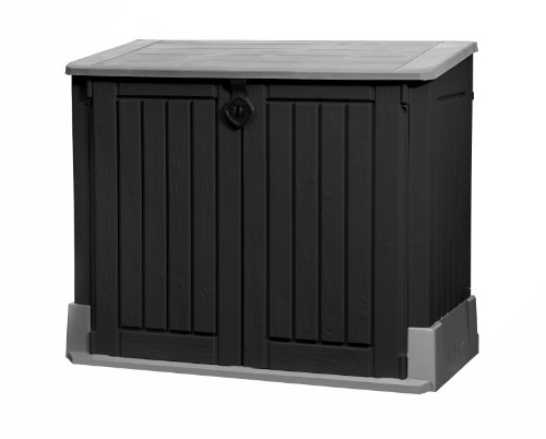 Keter 17197662 Mülltonnenbox, Store it Out Midi, schwarz, 845 L