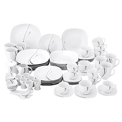 Van Well Kombiservice 62-tlg. Silver Night