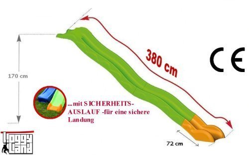 Hangrutsche Wellenrutsche 3,80m